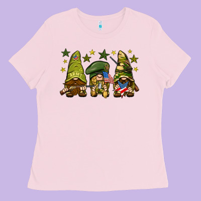 Army Gnomes 4th Of July Ladies Tee Designed By Howdyjamesfarm