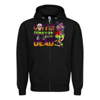 Black coffee brings me back dead Zipper Hoodie - BarkalooDesign