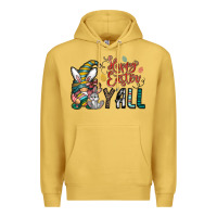 Antique Gold happy easter y all Premium Hoodie - CowhideDigitalArt