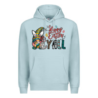Blue Mist happy easter y all Premium Hoodie - CowhideDigitalArt