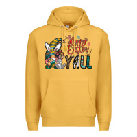 Mustard happy easter y all Premium Hoodie - CowhideDigitalArt