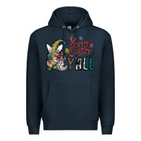 Navy happy easter y all Premium Hoodie - CowhideDigitalArt