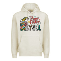 Oatmeal Heather happy easter y all Premium Hoodie - CowhideDigitalArt