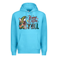 Ocean Blue happy easter y all Premium Hoodie - CowhideDigitalArt