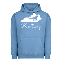 Pigment Pebble Blue Kentucky Horse Map State , best gift, costume, halloween, xmas, christ Urban Hoodie - maiPhamDesign