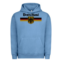 Pigment Pebble Blue DEUTSCHLAND Germany Flag Coat of Arms Eagle Banner Vintage , best gift Urban Hoodie - maiPhamDesign