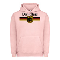 Pigment Salmon DEUTSCHLAND Germany Flag Coat of Arms Eagle Banner Vintage , best gift Urban Hoodie - maiPhamDesign