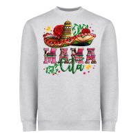 Heather Grey mama cita with sombrero hat and roses Heavyweight Sweatshirt - Artiststas