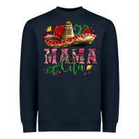 Navy mama cita with sombrero hat and roses Heavyweight Sweatshirt - Artiststas