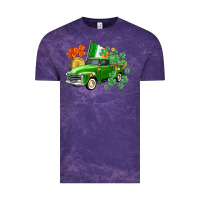 Cloud Purple Western St. Patrick's Day truck Vintage Tee - CowGirlArtShop