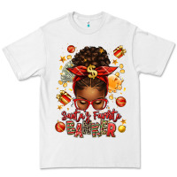 White santa favorite banker afro messy bun Premium Tee - texasbilliewilder