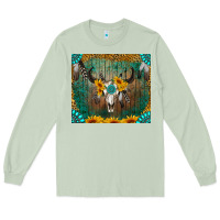 Matcha boho bullskull Long Sleeve Tee - RanaPortraitStore