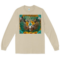 Mushroom boho bullskull Long Sleeve Tee - RanaPortraitStore