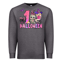 Charcoal Heather my first pink halloween Premium Sweatshirt - AdoDesignShop