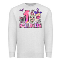 Oatmeal Heather my first pink halloween Premium Sweatshirt - AdoDesignShop