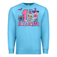 Ocean Blue my first pink halloween Premium Sweatshirt - AdoDesignShop