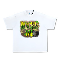 White lucky me st. patricks day Urban Heavy Tee - HowdyJamesFarm