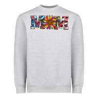 Heather Grey mom with sunflower Heavyweight Sweatshirt - Artiststas