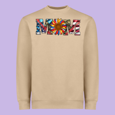 Mom With Sunflower Heavyweight Sweatshirt Designed By Artiststas