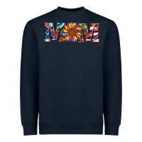 Navy mom with sunflower Heavyweight Sweatshirt - Artiststas