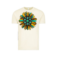 Vintage Arctic turquoise leopard sunflower Vintage Tee - Jasminsmagicworld