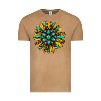 Vintage Camel turquoise leopard sunflower Vintage Tee - Jasminsmagicworld