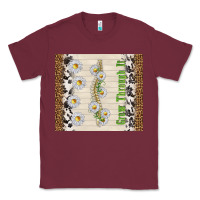 Burgundy grow through it Classic Tee - TumblerDesignByShophia