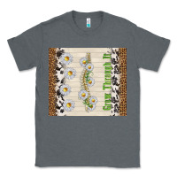 Charcoal Heather grow through it Classic Tee - TumblerDesignByShophia