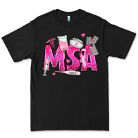 Black breast cancer msa medical support assistant Premium Tee - texasbilliewilder