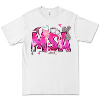 White breast cancer msa medical support assistant Premium Tee - texasbilliewilder