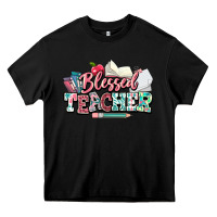 Black blessed teacher school Heavy Core Tee - NancyCooperArtShop