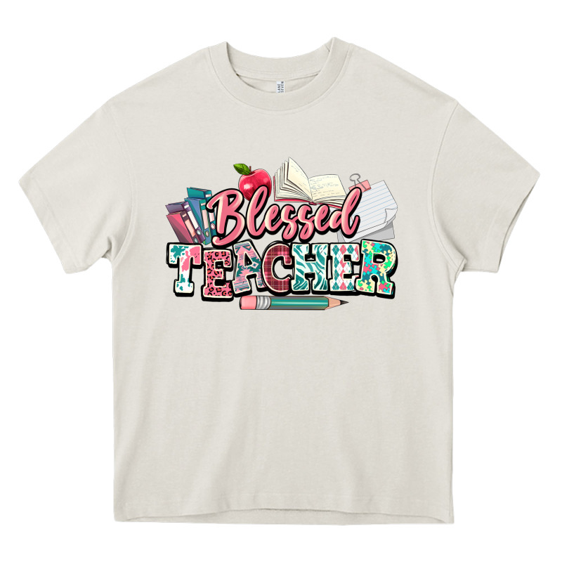 Blessed Teacher School Heavy Core Tee by NancyCooperArtShop | Teevron