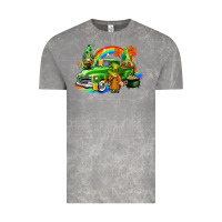 Cloud Rock St. Patrick's Day truck with gnomies Vintage Tee - CowGirlArtShop