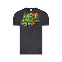 Vintage Black St. Patrick's Day truck with gnomies Vintage Tee - CowGirlArtShop