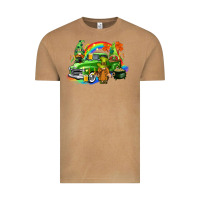 Vintage Camel St. Patrick's Day truck with gnomies Vintage Tee - CowGirlArtShop