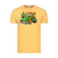 St. Patrick's Day Truck With Gnomies Vintage Tee | Teevron