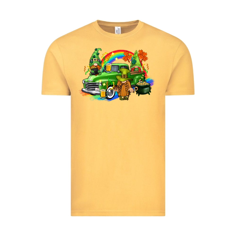 St. Patrick's Day Truck With Gnomies Vintage Tee by CowGirlArtShop | Teevron