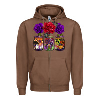 Chestnut halloween jars rose Zipper Hoodie - BarkalooDesign