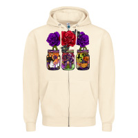 Sandshell halloween jars rose Zipper Hoodie - BarkalooDesign