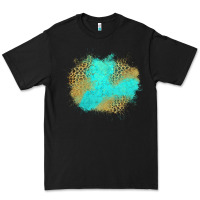 Black turquoise leopard patch Premium Tee - Jasminsmagicworld