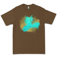 Cacao turquoise leopard patch Premium Tee - Jasminsmagicworld