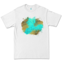 White turquoise leopard patch Premium Tee - Jasminsmagicworld