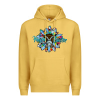 Antique Gold happy easter sunflower Premium Hoodie - CowhideDigitalArt