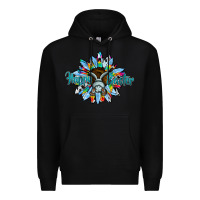 Black happy easter sunflower Premium Hoodie - CowhideDigitalArt