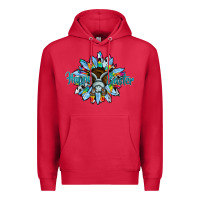 Cardinal happy easter sunflower Premium Hoodie - CowhideDigitalArt