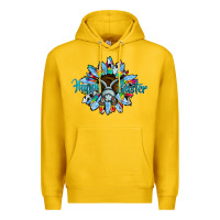 Lemon happy easter sunflower Premium Hoodie - CowhideDigitalArt