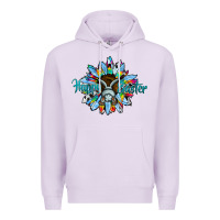 Lilac happy easter sunflower Premium Hoodie - CowhideDigitalArt