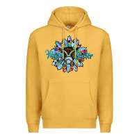 Mustard happy easter sunflower Premium Hoodie - CowhideDigitalArt