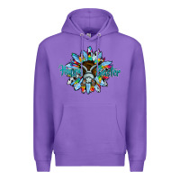 Purple happy easter sunflower Premium Hoodie - CowhideDigitalArt