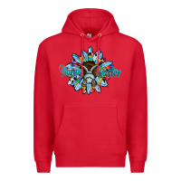 Red happy easter sunflower Premium Hoodie - CowhideDigitalArt